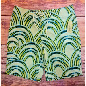 Tommy Bahama Mens Nylon Swim Trunks 32 Tropical Print NWT